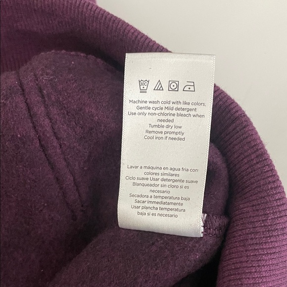 Danskin Women's Size M Oversized Crewneck with Pocket Purple / Z8 - Picture 9 of 11